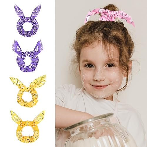 Miniatura 5 de Paquete de 20 coleteros de satén lazos para el cabello con lazos para colas de caballo gruesas y accesorios para el cabello