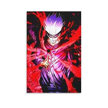 限定100枚アートポスター　五条02 Amazon.co.jp: 呪術廻戦キャラクター五條悟 HD ポスター 242