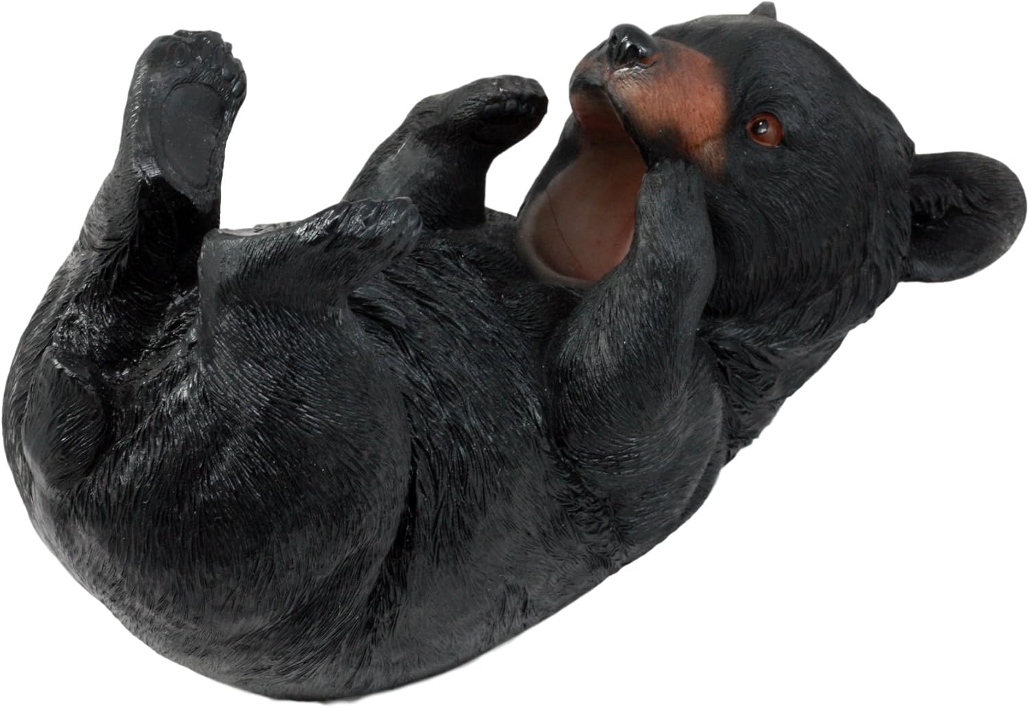 Ebros Grandfather Mountain Black Bear Wine Holder Figurine 9" Long Winter Hibernation Bear-Tonic Decor Sculpture