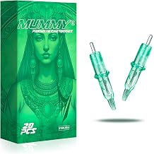 Mummy Green Tattoo Cartridges Needles 20Pcs #12 Standard Bugpin Curved Magnum Tattoo Cartridge Diameter 0.35mm for Tattoo Machine Equipment Supply TG-1211RM