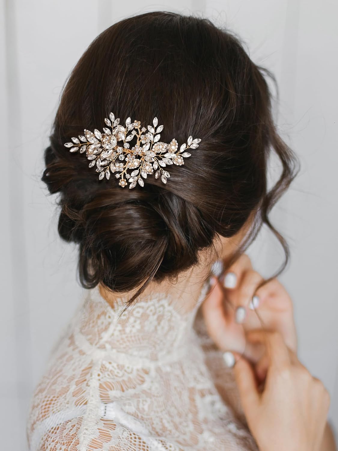 SWEETV Rhinestone Wedding Hair Comb Crystal Hair Pieces Bridal Side Combs Elegant Bride Hair Accessories Wedding Hair Clip for Women Girls Bridesmaid - Image 7