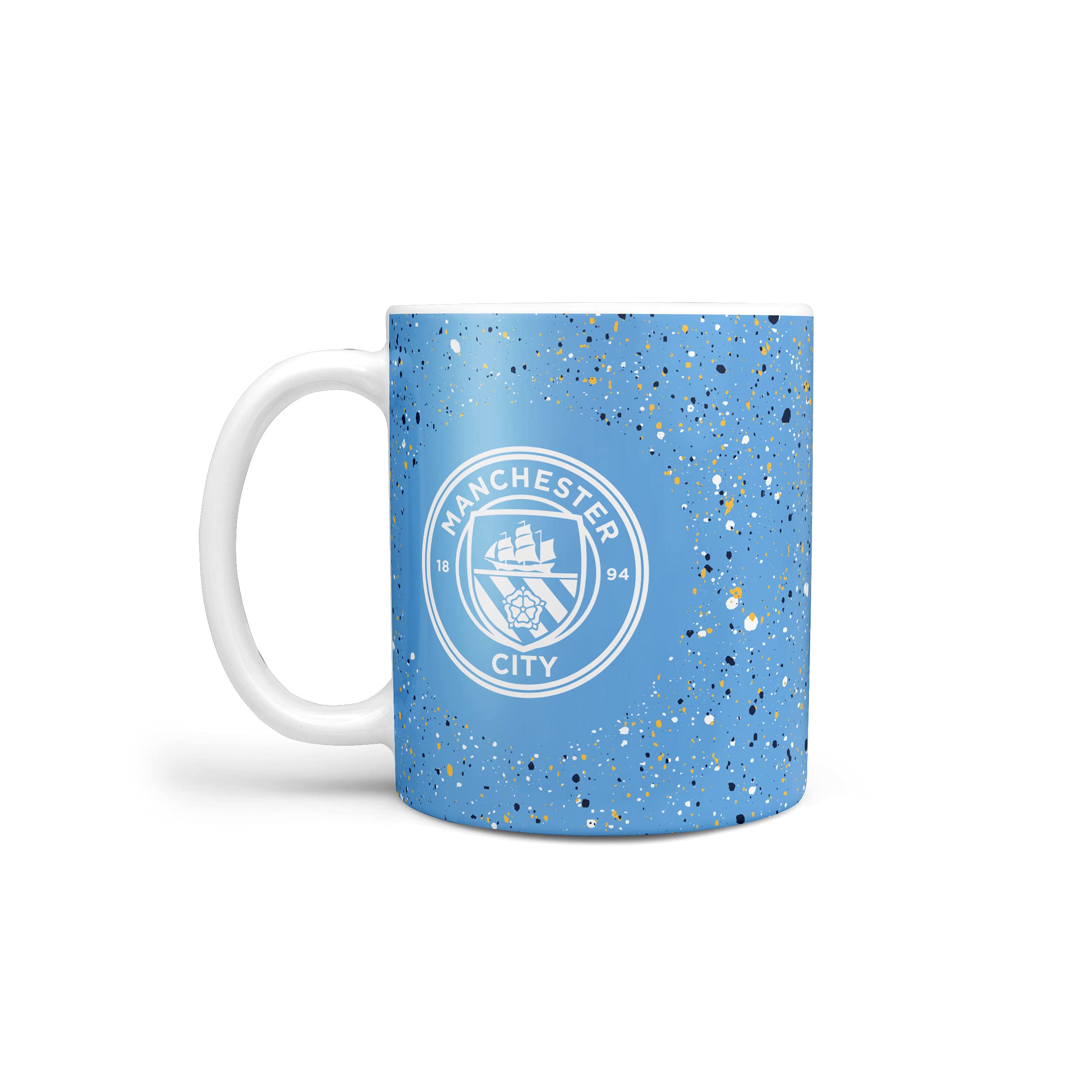 FOCOFOCO Premier League Football Manchester City Fan Paint Splatter Coffee Tea 375ml Mug
