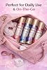 Impulse Body Spray Gift Set for Women; 4 x 75ml Variety Bundle (Tease, Very Pink, Instant Crush, Be Surprised); Includes CMP Signature Stationery Card; Everyday Handbag & Travel Size Refill