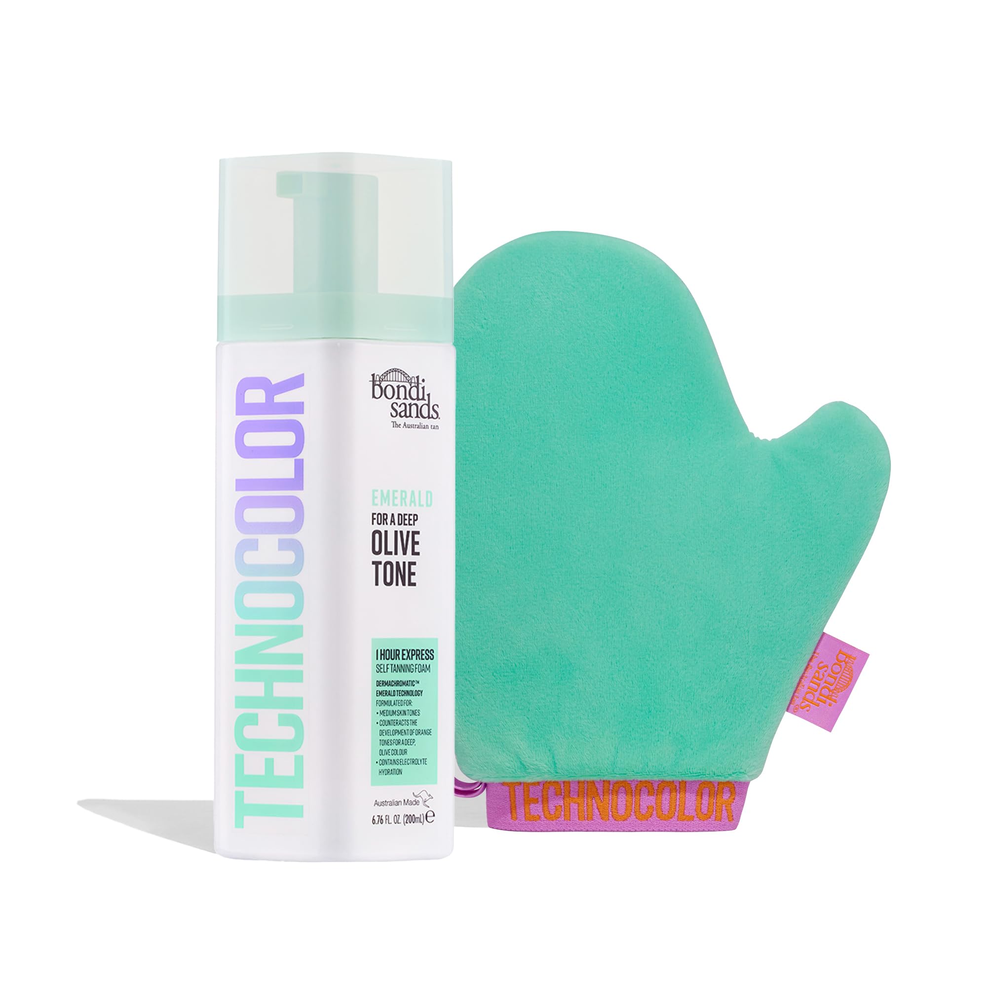 Bondi SandsTechnocolor Emerald Value Kit | Includes Lightweight Sunless Foam + Reusable Mitt for a Flawless Finish ($34 Value)