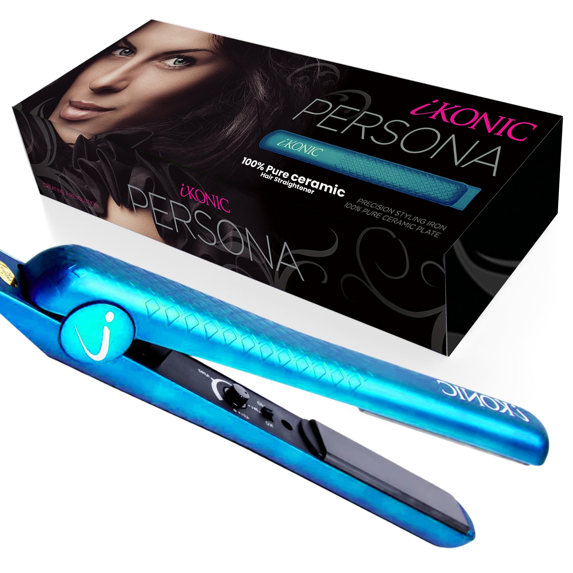 Ikonic 25 Floating Plates 100 Pure Ceramic Hair Straightener