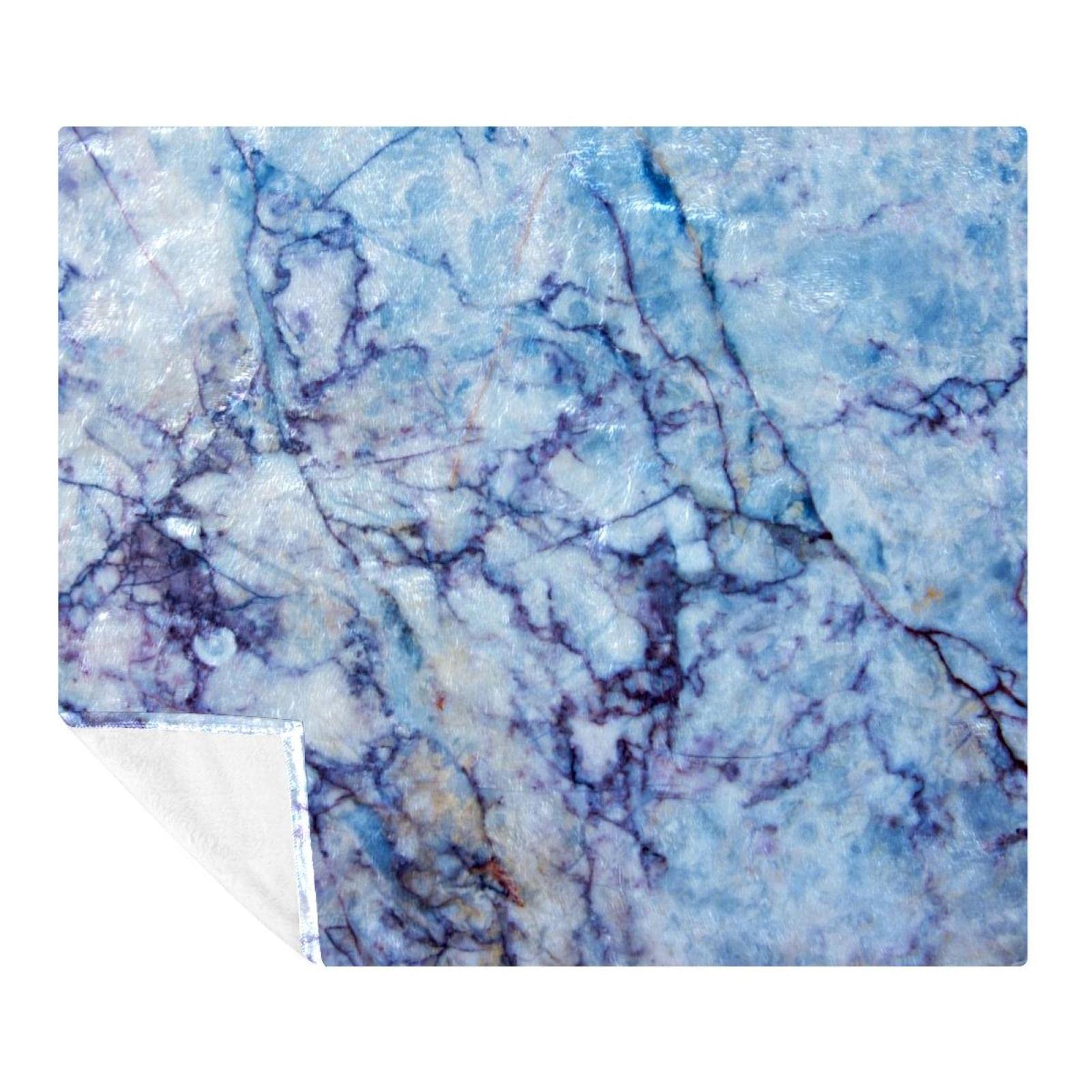 Couverture polaire design marbre 150x130, le cadeau idéal pour le lit