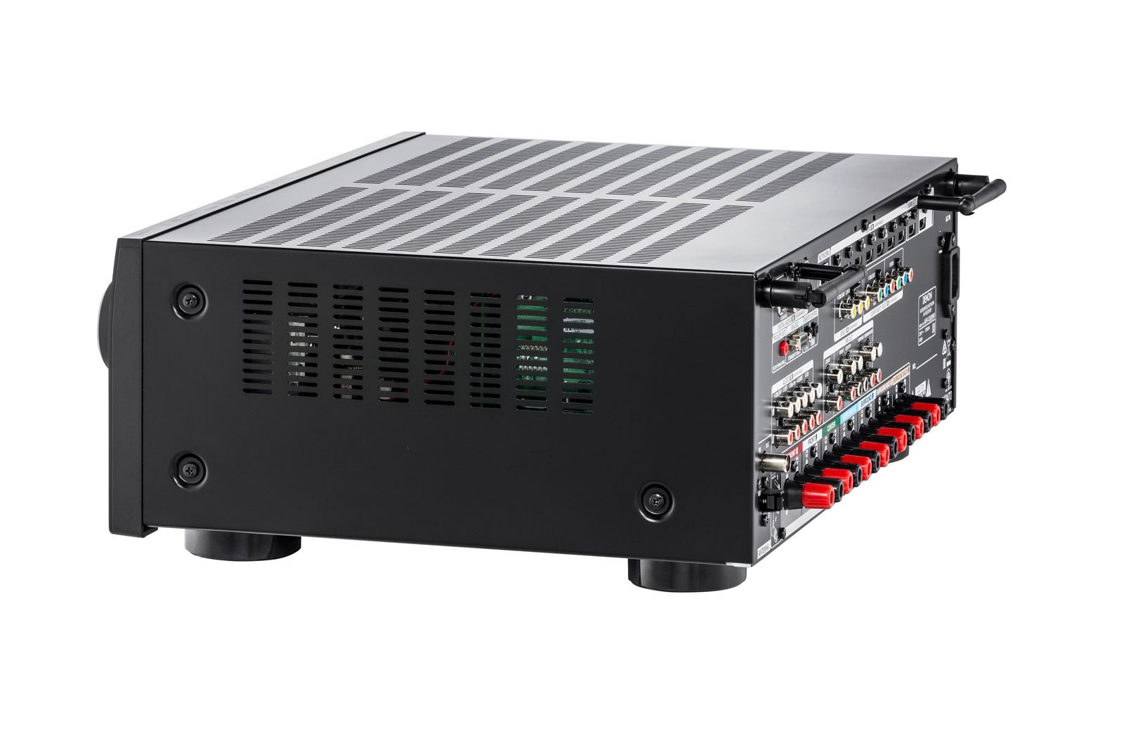 Denon AVR-X3200W Sintoamplificatore ad alta Potenza, Microfono di Taratura con Telecomando e Cavalletto per Microfono, Nero