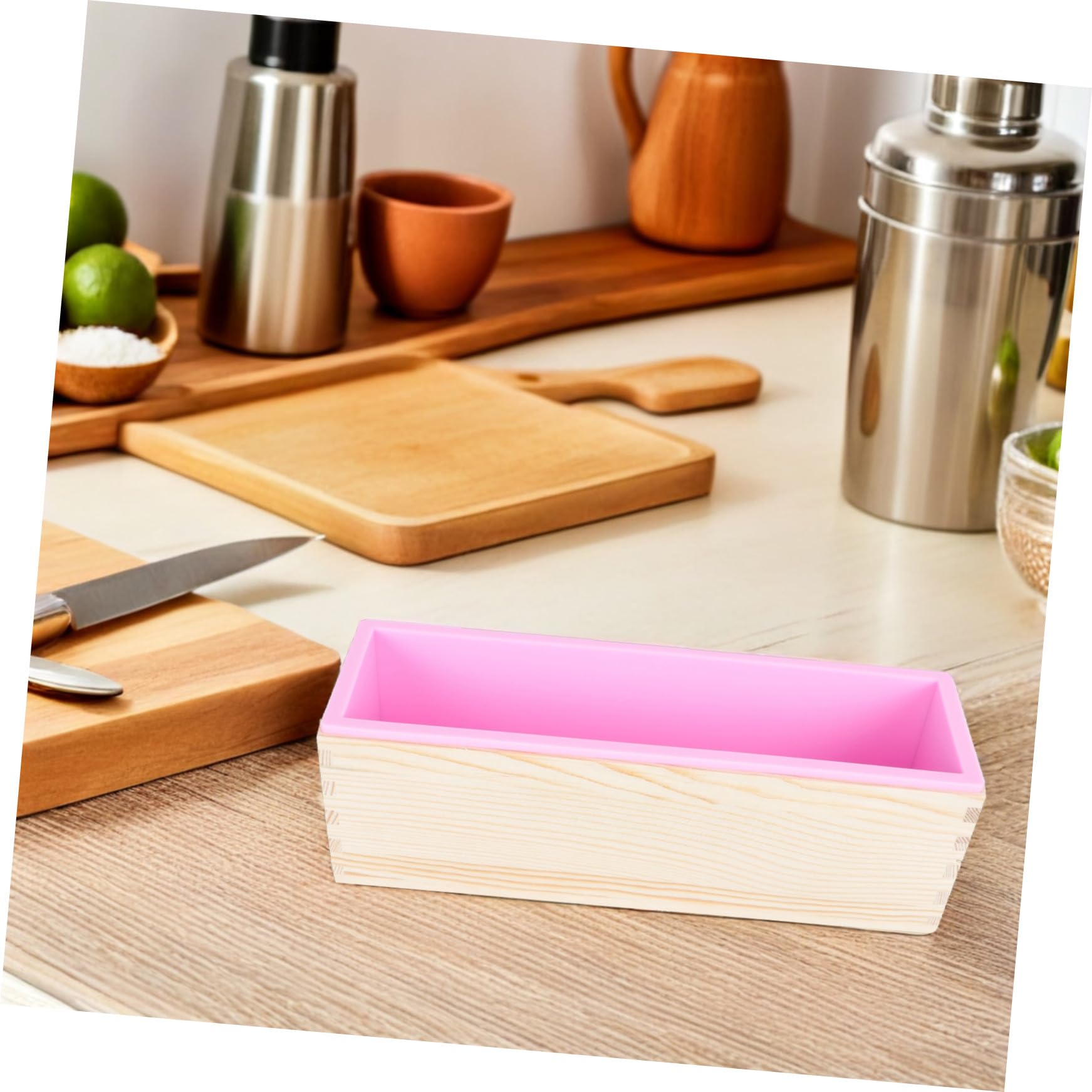 Cabilock Brotbackschale Holzbackform Quadratische Kastenform Brotbackformen Toast Backform Nicht -stiak -kuchenform