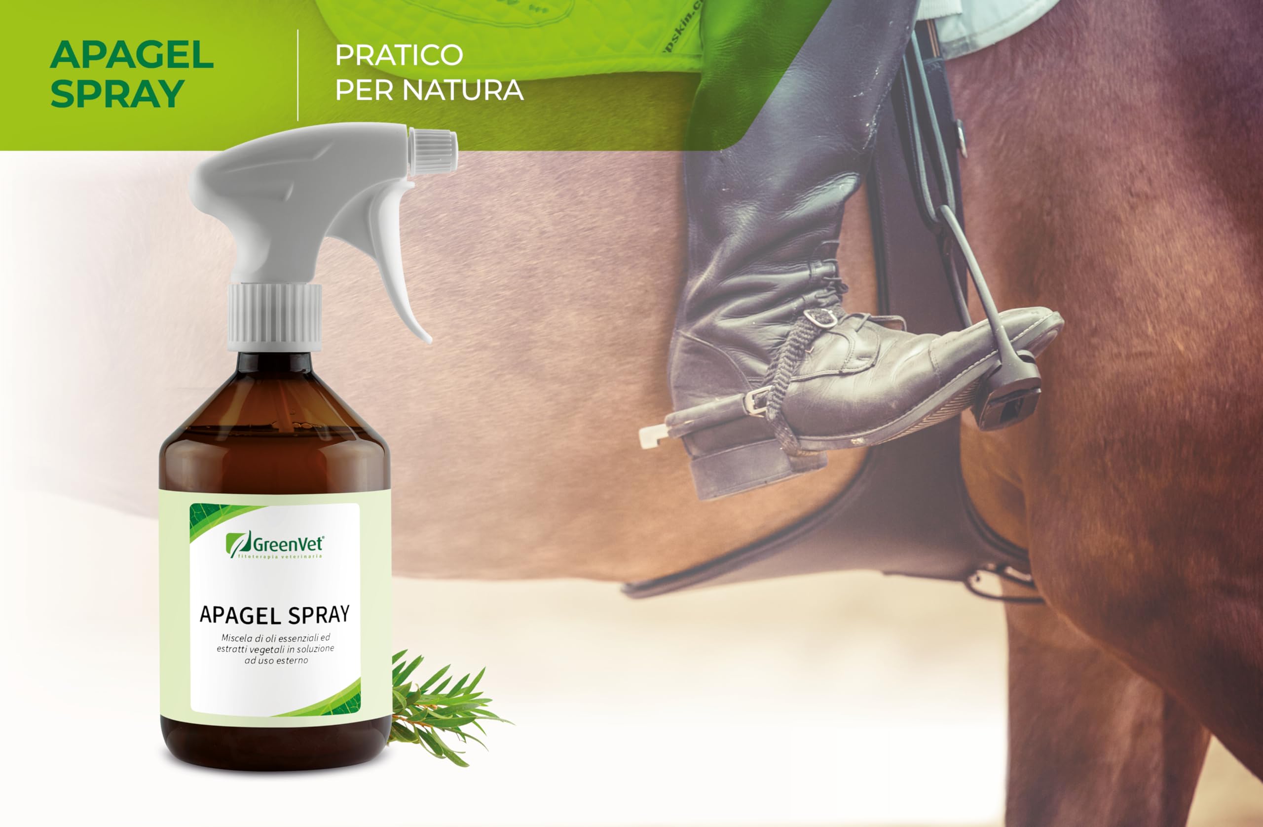 APAGEL Spray 500 ml z Tea Tree, Propoli i Calendula dla Koni
