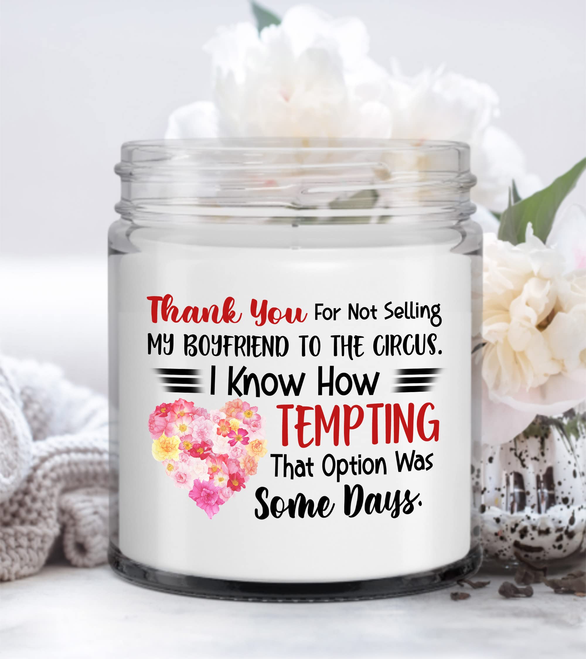 Mother-in-Law Candle Thank You for Not Selling My Boyfriend Gift for Future Mom-in-Law, Christmas Gift from Daughter-in-Law House Decoration Dining Table Family Party Home Gift for Boyfriend's Mom