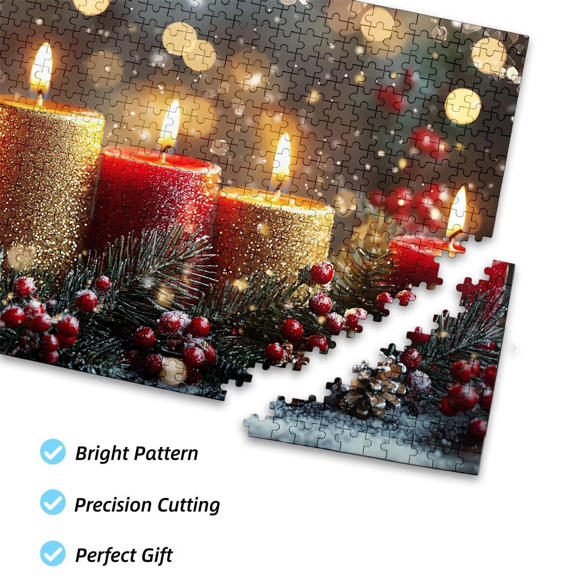 Puzzle 5000 sztuk Dorośli Boże Narodzenie Puzzle dla Dorosłych Śnieg Puzzle Zabawki Edukacyjne Oryginalne Prezenty Dla Kobiet Puzzle Kreatywna Rozrywka Zabawna Rodzina Gra 156x105cm F-93