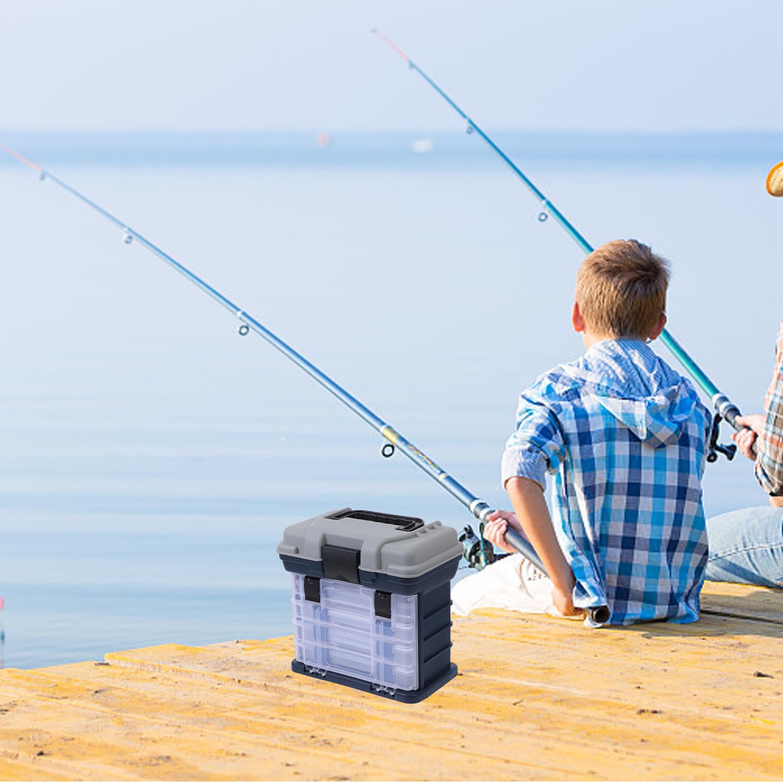 Valigetta Multifunzione per Esche da Pesca, Livelli