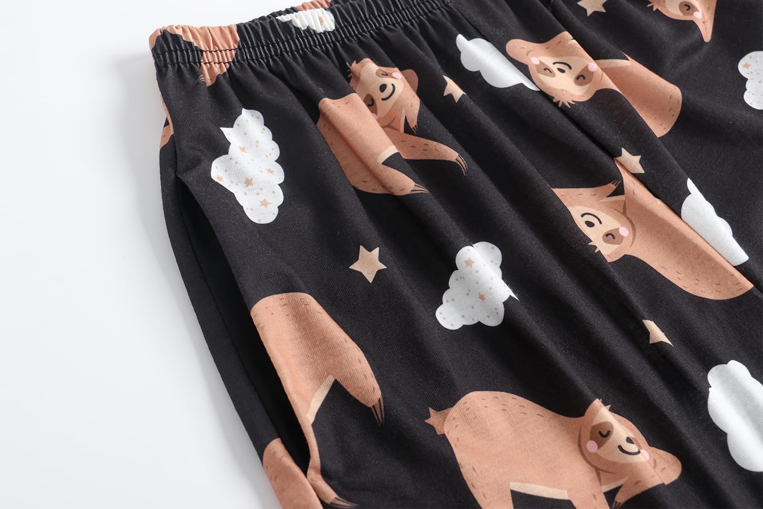 Vopmocld Big Girls' Short Sleeve & Shorts & Pants Pajama Sets 3PCS Cartoon Patterns Cute Lounge Sets for Teens 8-18 Years - Image 6