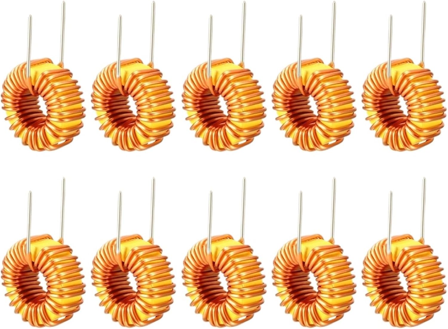 10pcs Toroid Core Inductor Wire Wind Wound mah-10uH 22uH 33uH 47uH 68uH 100uH 220uH 330uH 470uH(22uH x 10pcs)