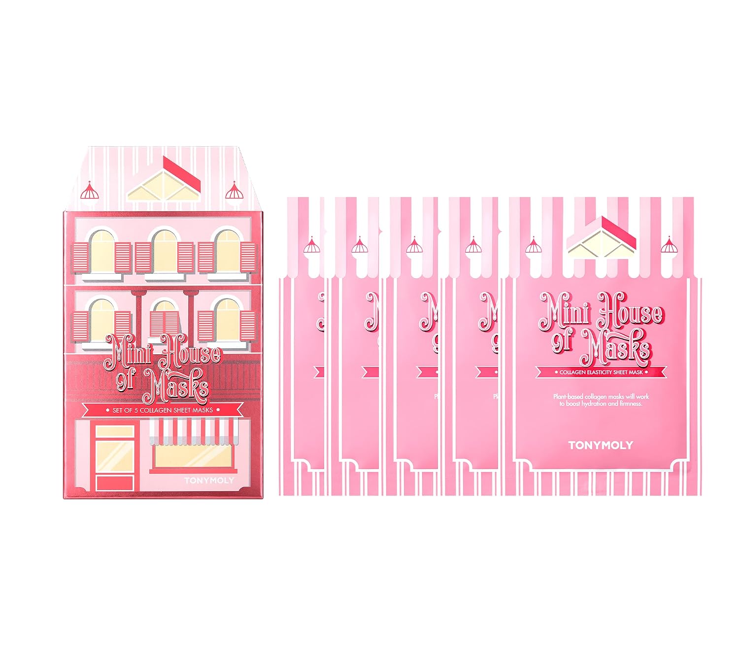 TONYMOLY Mini House of Masks - Collagen-Infused for Smoother, Firmer Skin