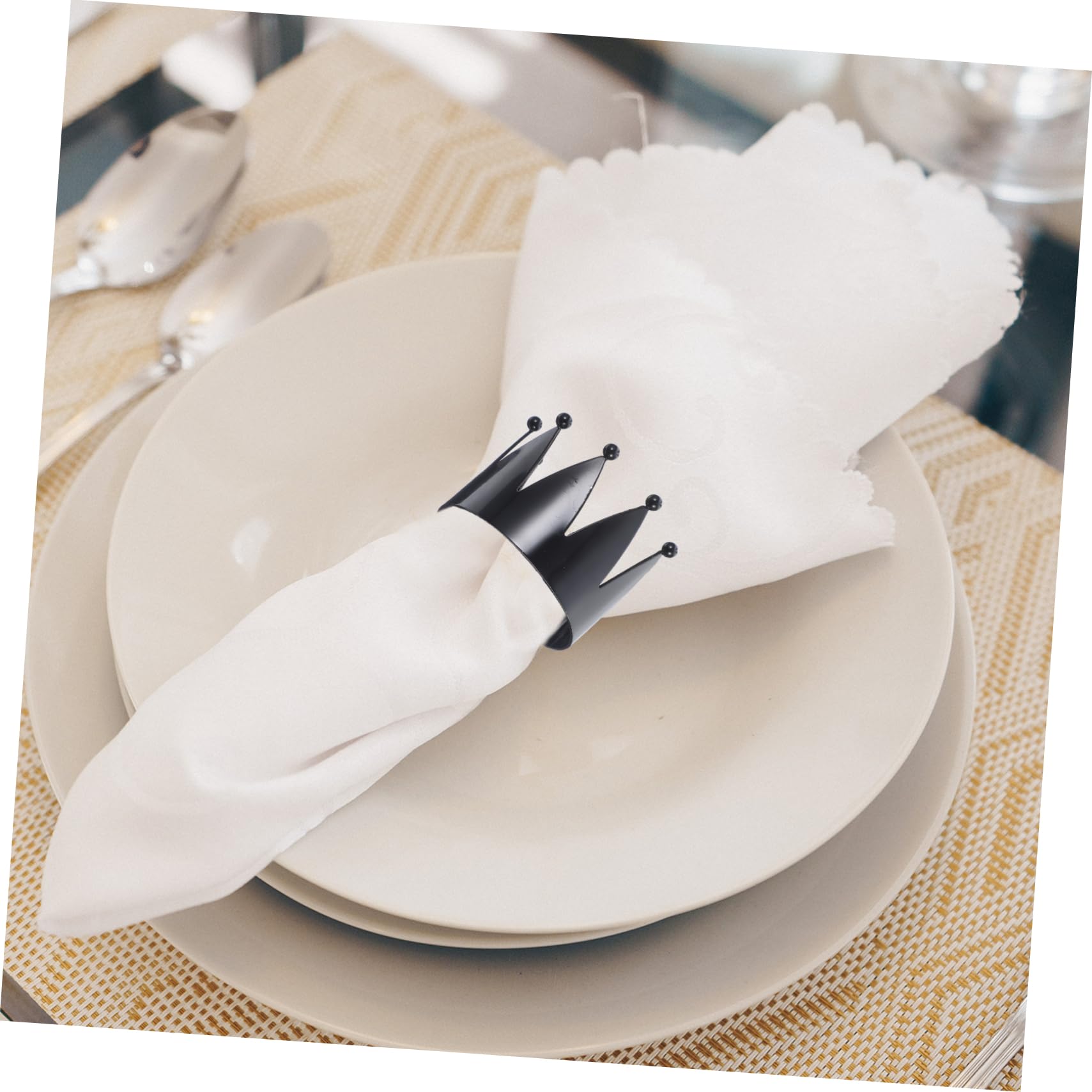 5 Ensembles Serviette Forme Support Décoratif pour Table De Mariage Dîner 4 Pièces * 5