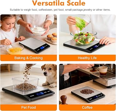 GRIFEMA GA2008 Digital Kitchen Scales with Backlit LCD 5kg/11lb