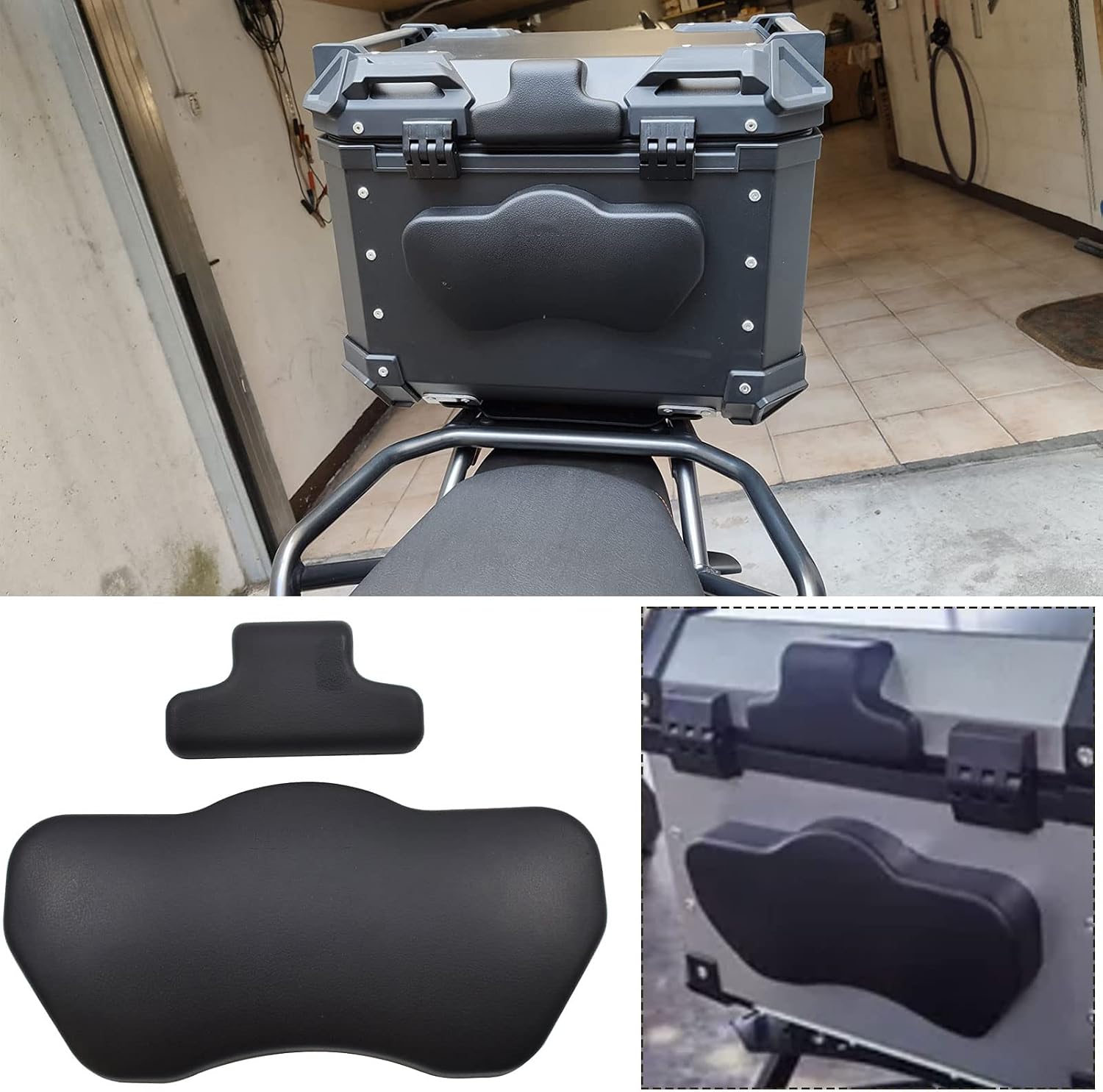 Rear Top Case Box Cushion Pad for F800GS F800 GS ADV R1250GS R1200GS R1200 GS Adventure,Passenger backrest pad Trunk Sticker for F700GS F750GS G310GS G310R