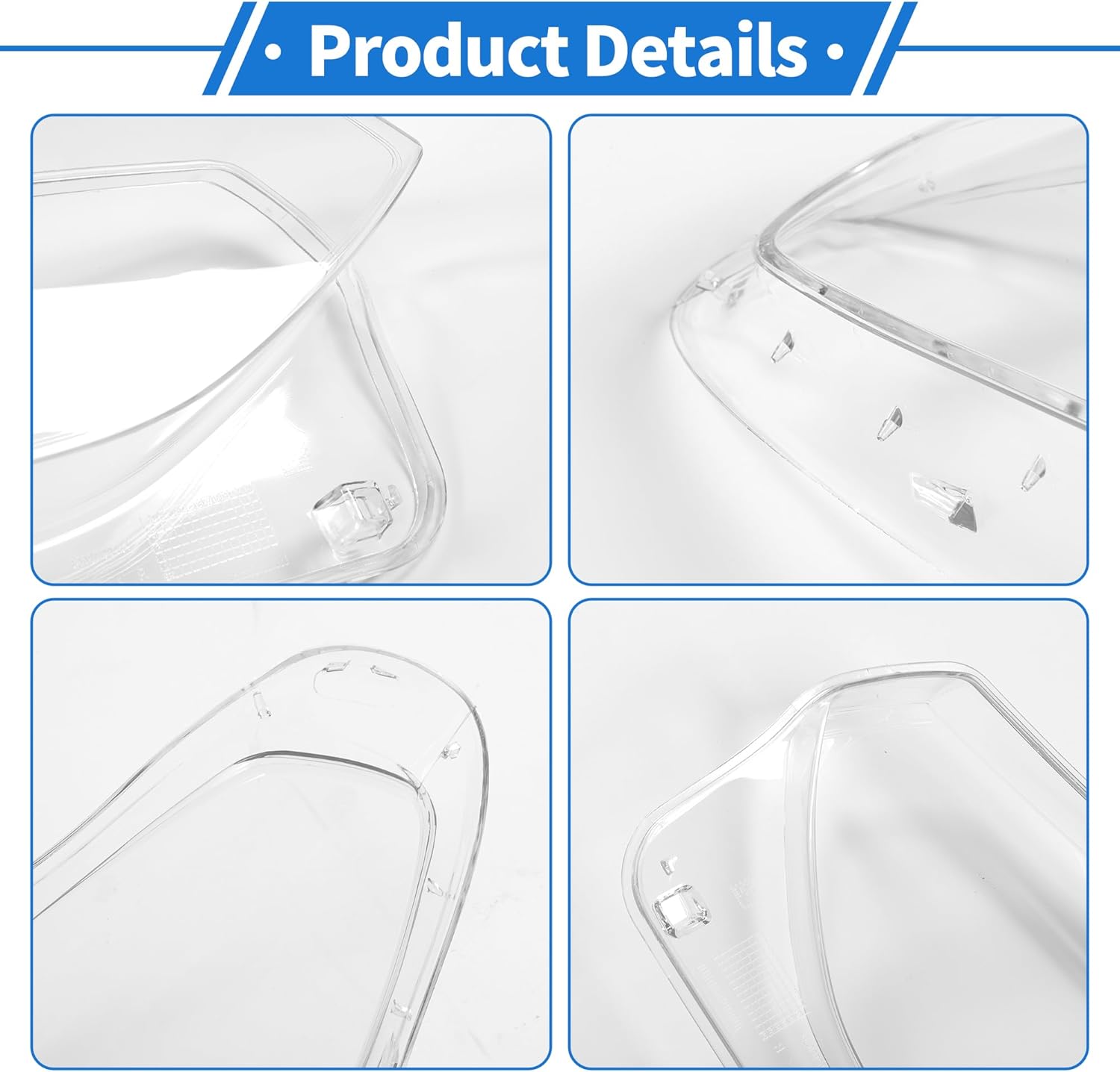 1 Pc Headlight Lens Cover for BMW X3 X4 2018-2021 Durable PC Clear Front Right Headlight Headlamp Lense Clear Lens Cover