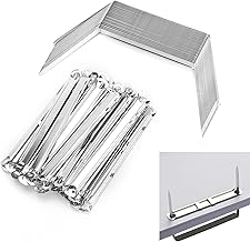 100 Pcs Binders File Clips, 80mm Prong Paper Fasteners Metal File Fastener Binder Clip Filing Strip Fastener Filing Clip for Office School Folder Binders