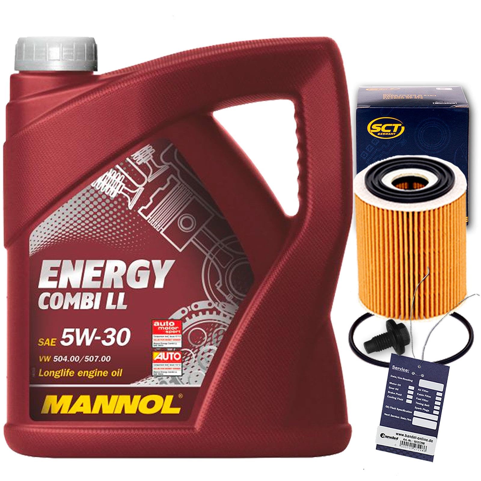 Ölfilter+Mannol 5W30 Öl | R50 R53 R52 Cooper One S Works Kompatibel mit Mini (R50, R53),Mini Cabriolet (R52)