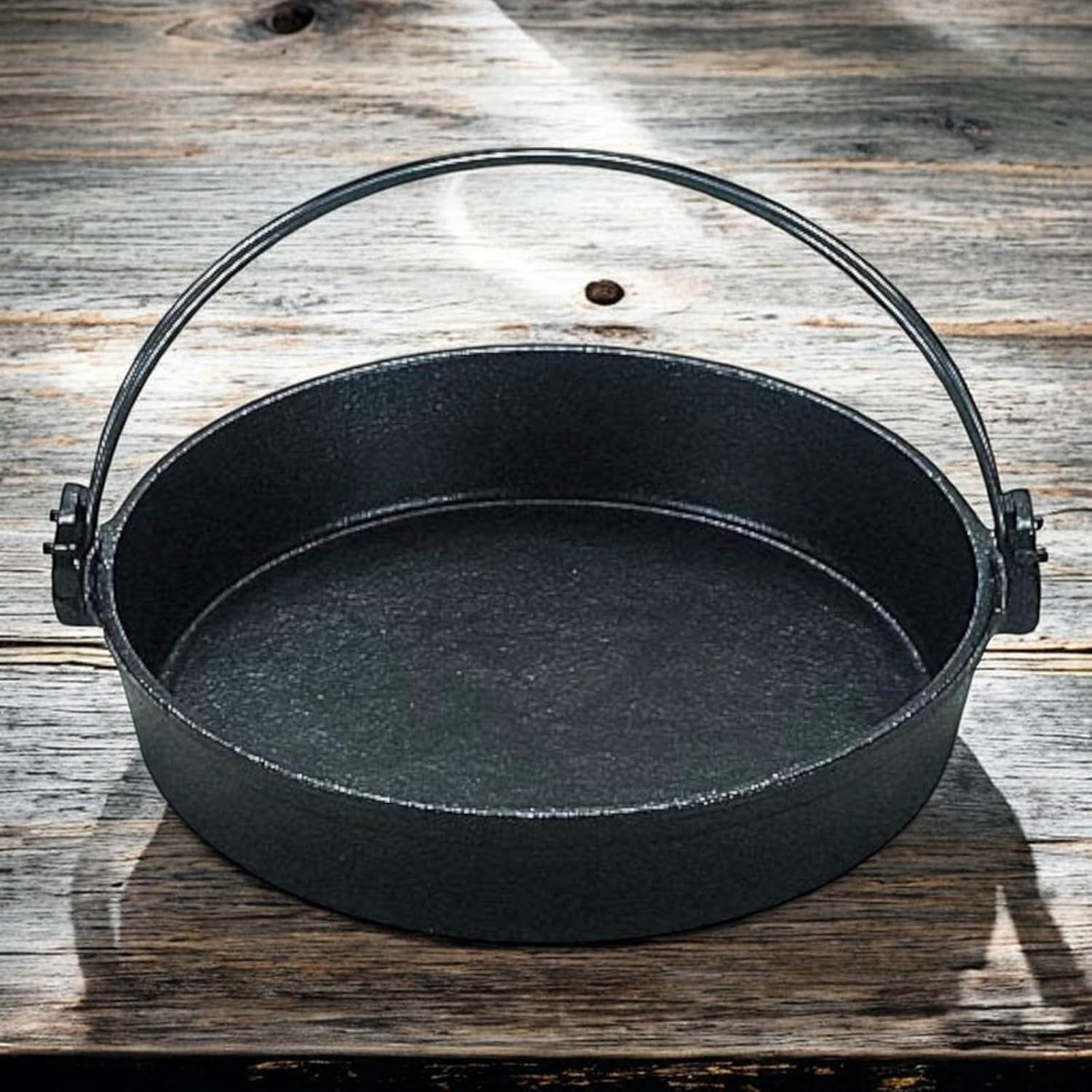 J-kitchens IH Compatible, Classic Camping Pot, 11.8 inches (30 cm), Pot with Vine, 11.8 x 11.8 x 2.6 inches (30 x 30 x 6.5 cm), Iron, Made in Japan