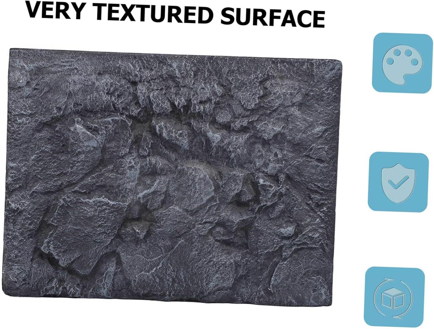 Three Aquarium Background Wall Decor Stone Effect Tank Decor for Reptiles Fish and Environments Lightweight Design for Easy Installation