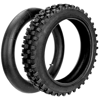 Amazon.com: HIAORS 3.00-12 80/100-12 Dirt Bike Rear Tire and