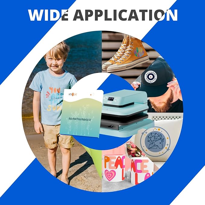 Prensa Térmica Automática HTVRONT 15x15 con Kit de 55 Accesorios miniatura 9