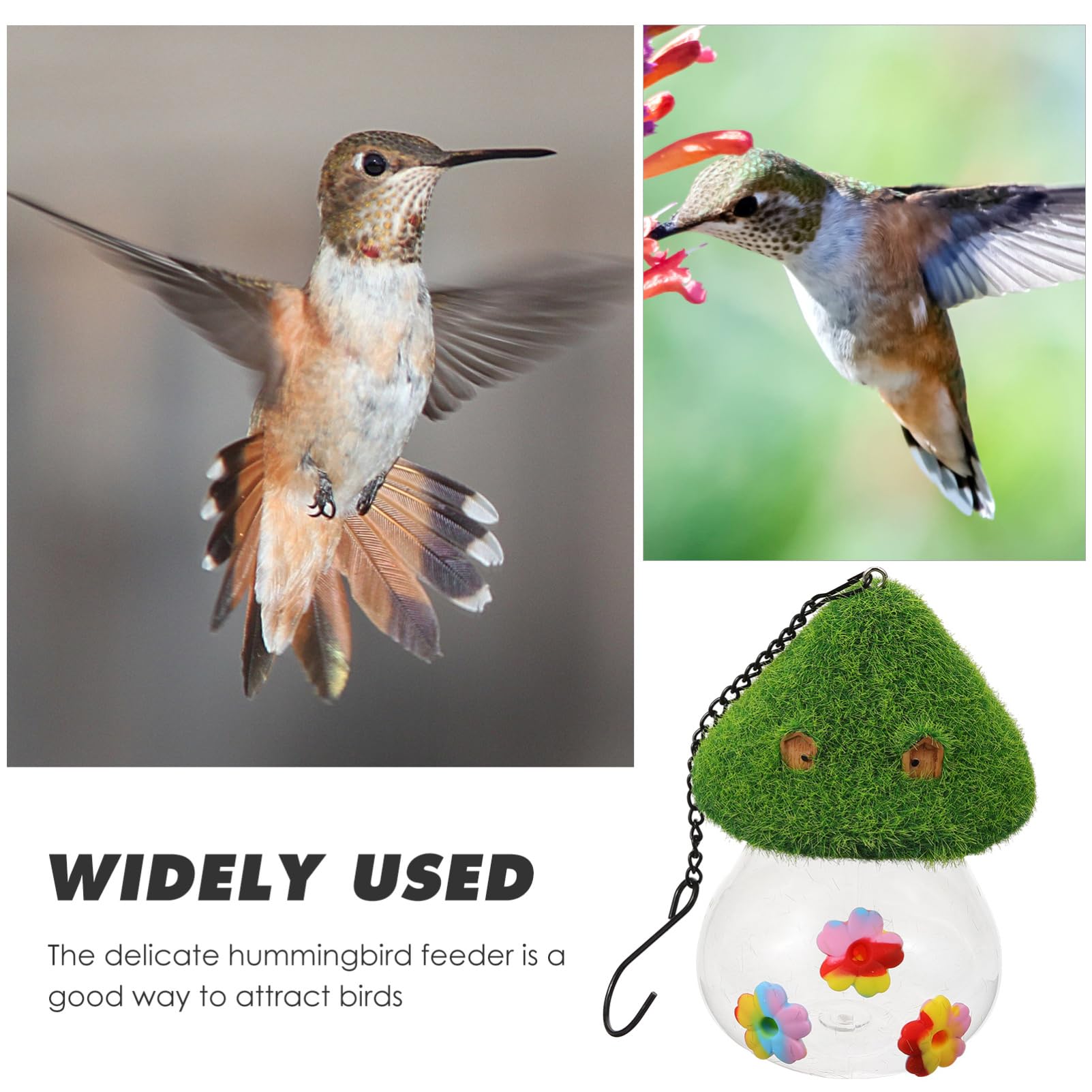 YARNOW 3 Piezas comedero de colibrí Bird Feeder bebederos de pajaros comederos Colgantes para pájaros Foso de Hormigas alimentador comederos para pájaros delicados para Exteriores páginas