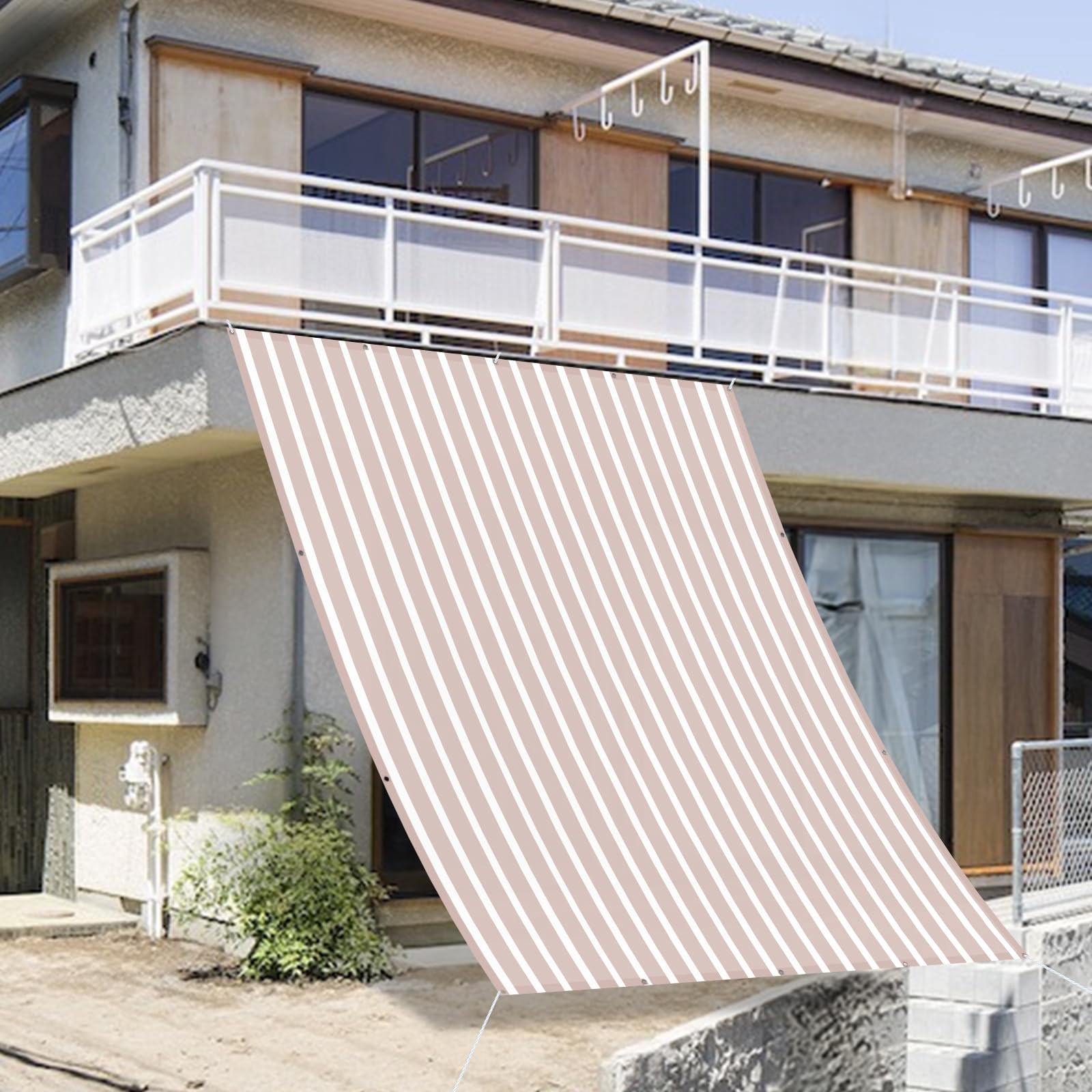 シオニーさん用1016仕様日焼け Amazon | SUNNY GUARD日除け シェード 2x3m ミルクティー・ホワイト