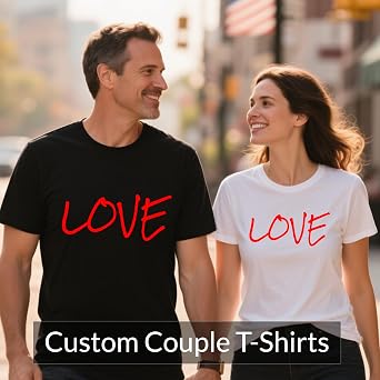Personalized Custom T Shirts for Women Men T-Shirt Front Back Add Your Own Design with Image Text Logo