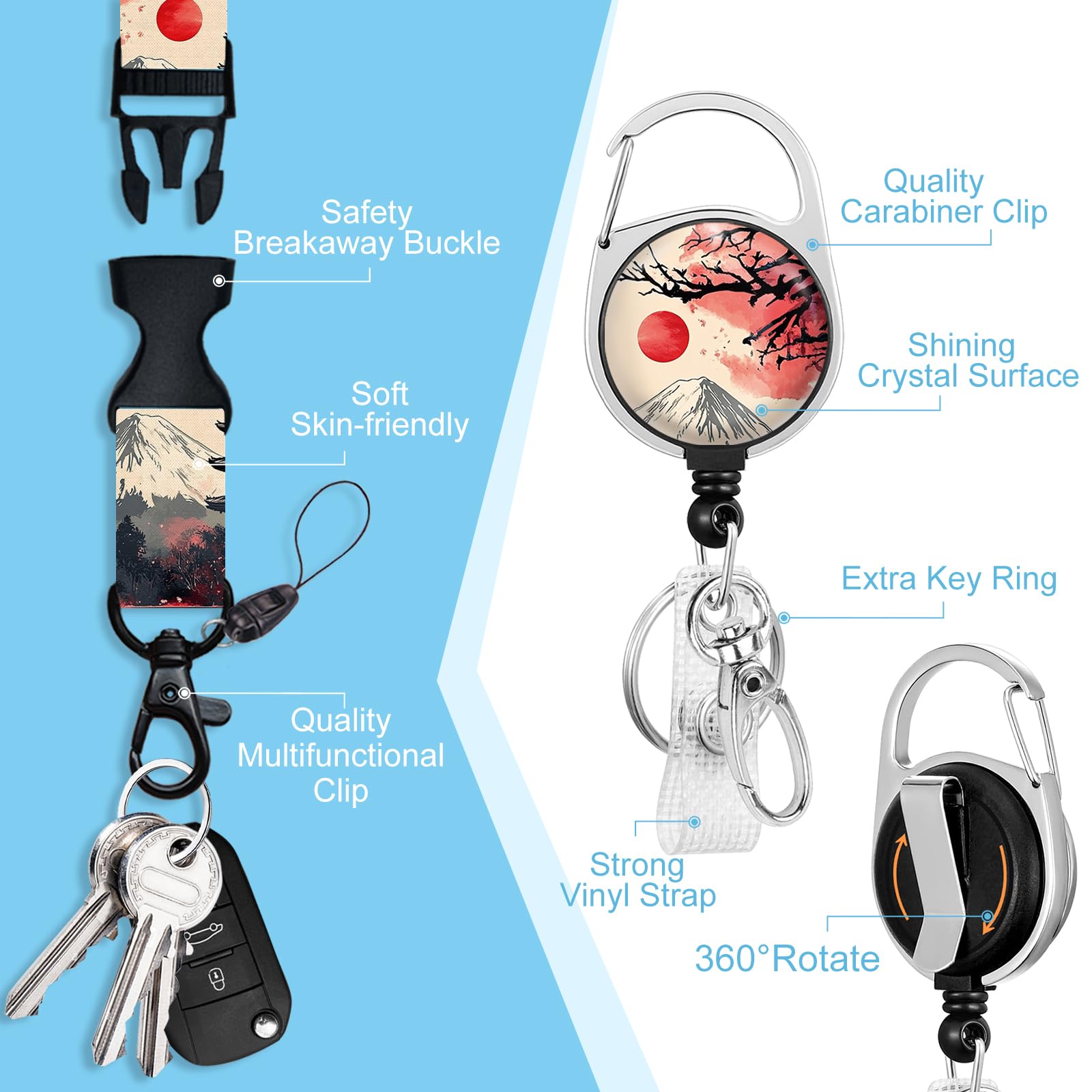 Fun 'I Just Work Here' Badge Holder With Retractable Reel – Clip For ID Cards, Nurse, Office, Teacher