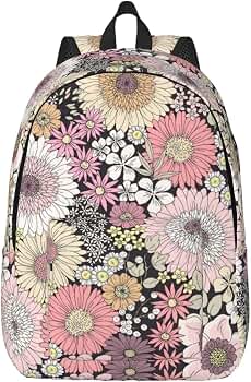 Amazon.co.jp: [DADABULIU] リュック バック ガーベラ 花柄 菊 上品