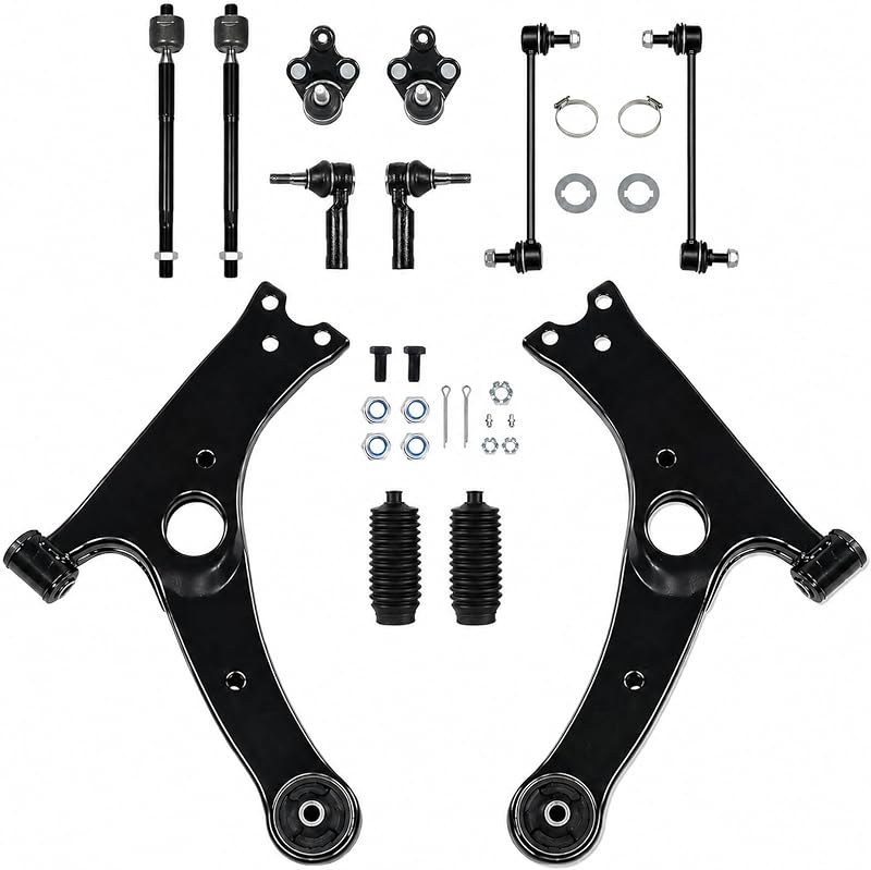 Kit de suspensão dianteira TIEZFUL com braços de controle para Toyota Corolla 2014–2018 – 12 peças