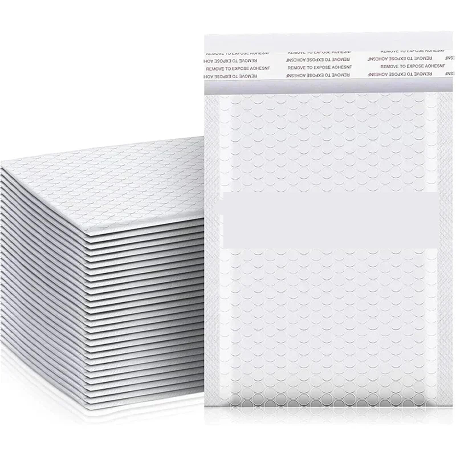 Self Seal Bubble Mailers Multiple Sizes Pack Of 50/100/200 Pcs(15x18cm,100PCS)