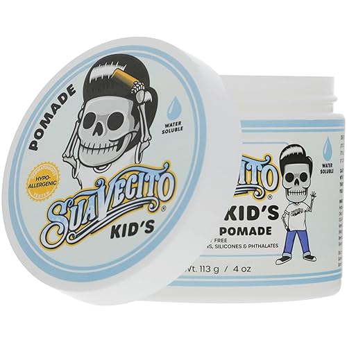 Miniatura 8 de Suavecito Pomada para Niños con Aroma Calmante de Manzanilla Fijación Ligera 4 oz. - Gel para el Cabello a Base de Agua Sin Escamas - Fórmula