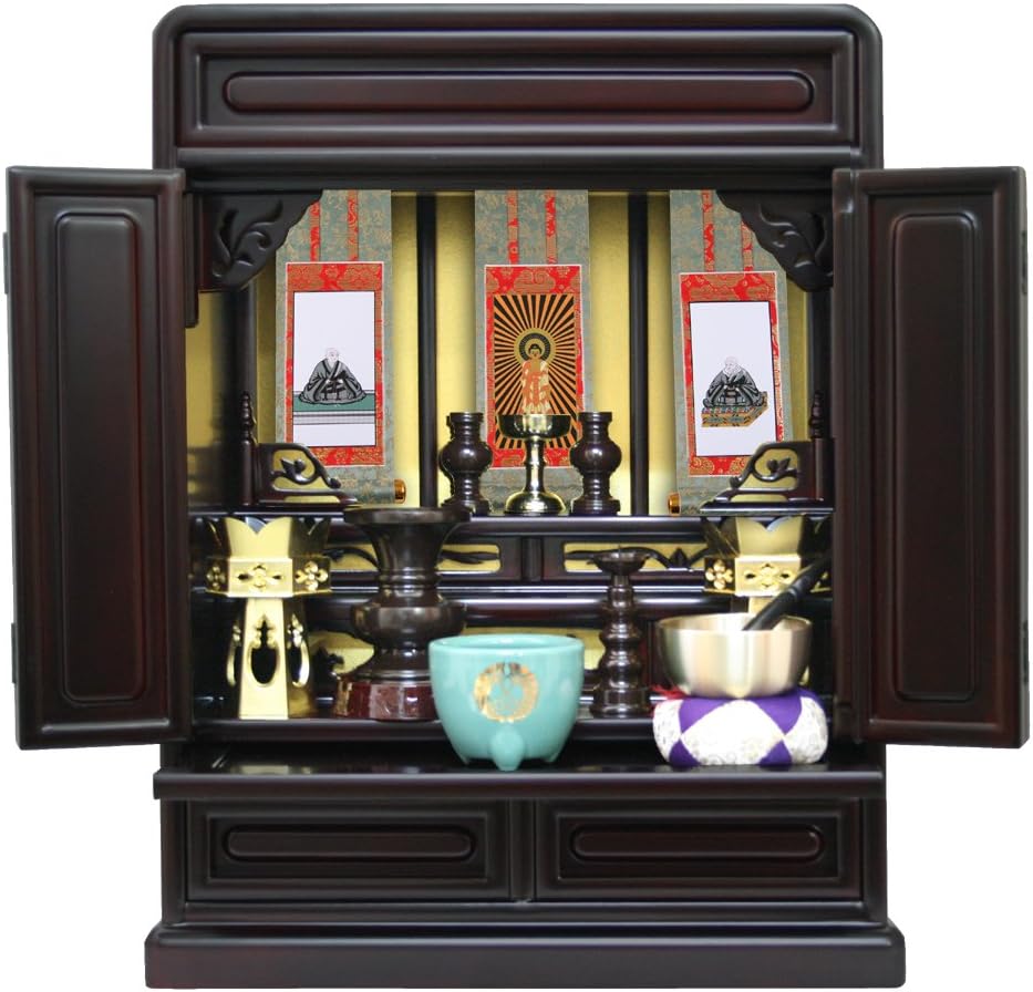 Altar / with Buddhist / mini altar ' No. 16 Japan Sakura : Sakura Color' Nishi Honganji for luxury Buddhist set u0026 your Buddha aside samurai with axis < width 36.8cm high 49.2cm depth 24.5cm>