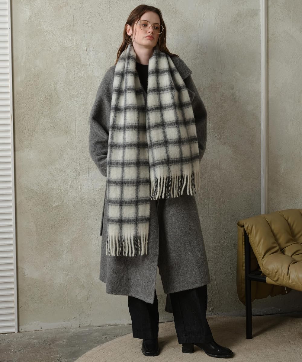 Women Long Plaid Chunky Scarf Oversized Big Thick Soft Blanket Scarf Cold Weather Winter Warm Wrap Shawl Ladies Gifts - Image 7