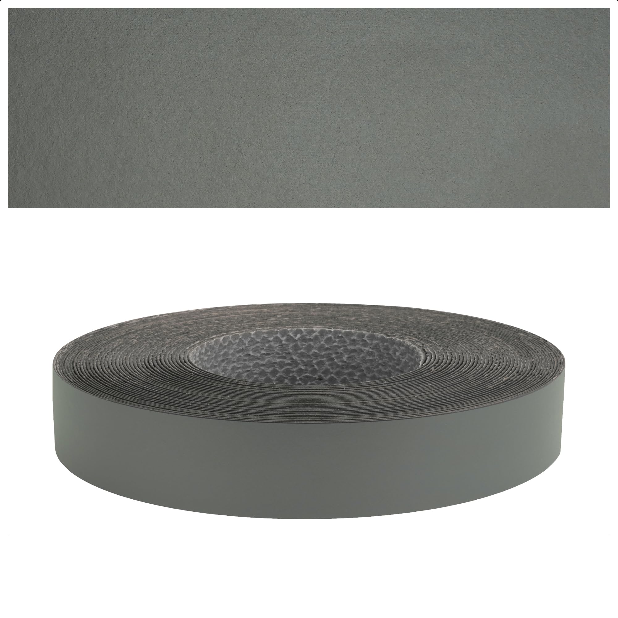 Mprofi MT® - Bordo Effetto Antracite | 22mm x 5m | Facile da Applicare | Bordo Cucina in Melaminico | Per Scaffali, Mobili e Pannelli | Termoadesivo Durevole | Spessore 0,50mm