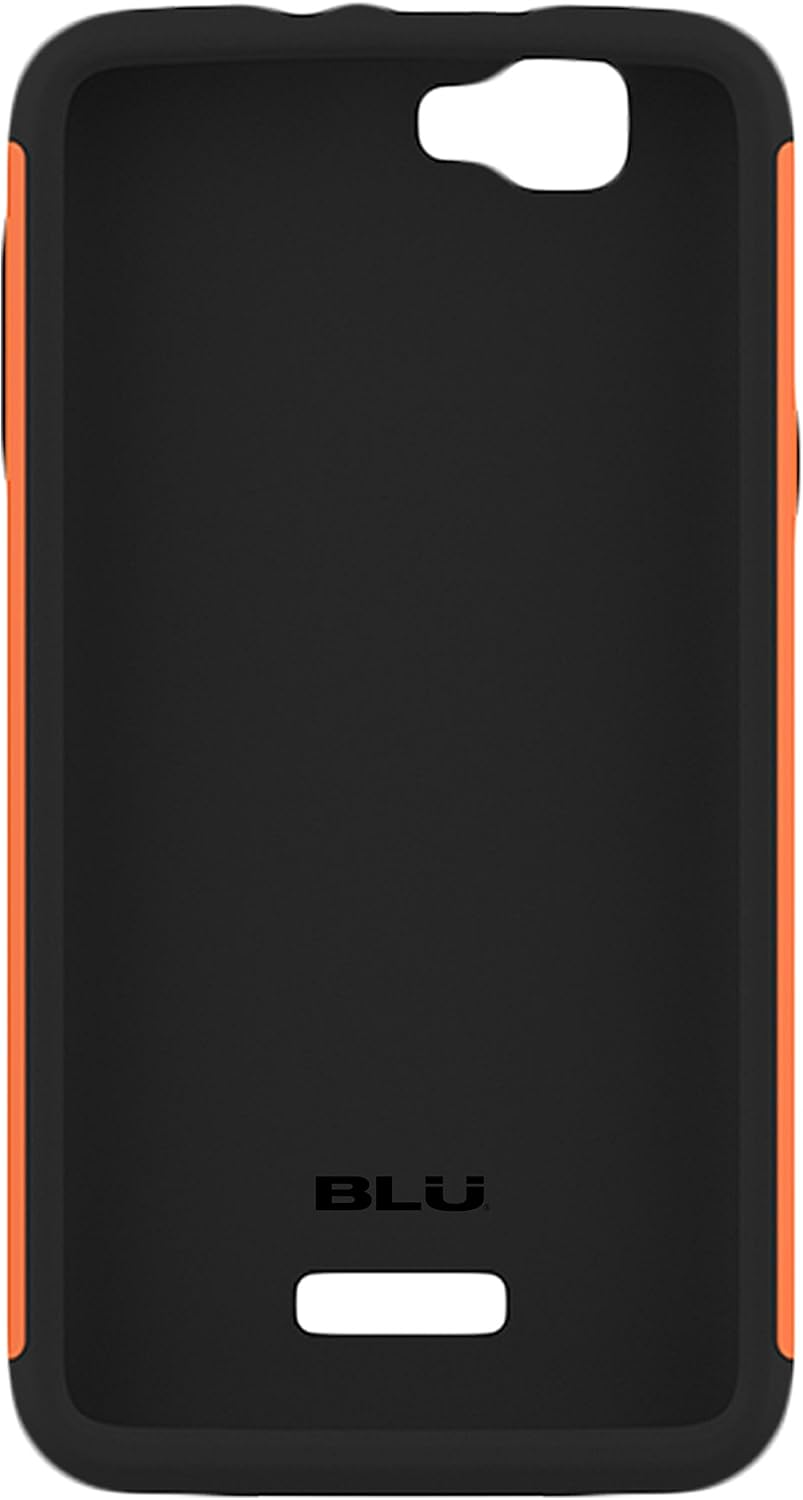 BLU ArmorFlex PC+silicon case for Studio 5.0C HD - Carrying Case - Retail Packaging - Neon Orange+Black