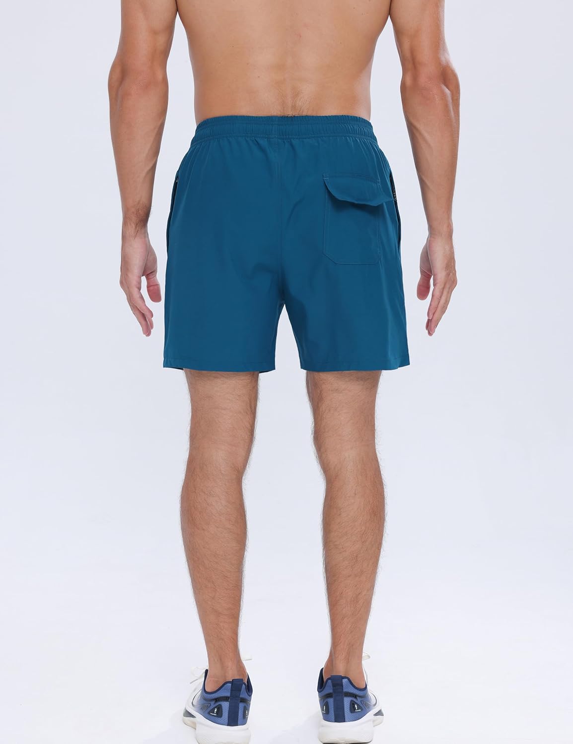 APTRO Mens Swim Trunks 5 inch Board Shorts Quick Dry Bathing Suits with Mesh Lining Beach Swim Shorts with Zipper Pockets - Image 2