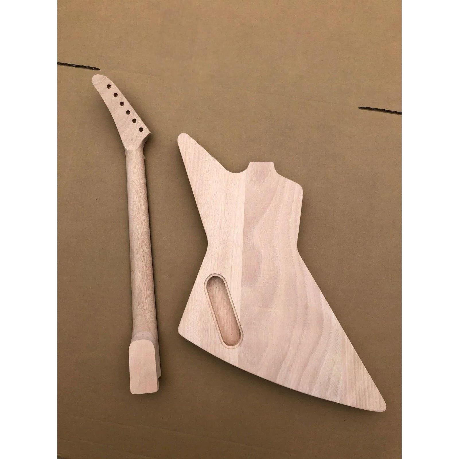 Zestaw body do gitary 1 Zestaw Gitarowy Gryf Gitary 22 Progi Korpus Gitary Intarsja W Pięcie