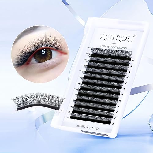 Miniatura 6 de YY - Pestañas de extensión de pestañas negras rizo C 0.003 in, 0.315-0.472 in, mezcla 4D, extensión de volumen de pestañas, abanicos fáciles, en