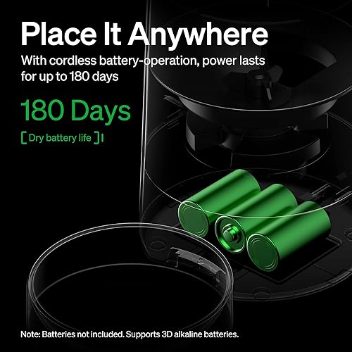 Miniatura 3 de PETLIBRO AIR - Comedero automático para gatos, dispensador automático de alimentos para gatos a batería con vida útil de 180 días, alimentador