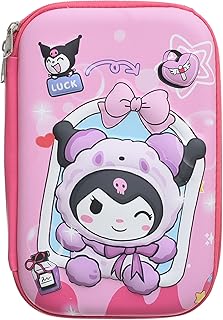 مقلمة من الفوم المنقوش بسوستة واحدة من سيمبا موديل ST698 - مقلمة منقوشة من الفوم الناعم مصممة لتنظيم الأدوات المكتبية، تصميم متين وممتع