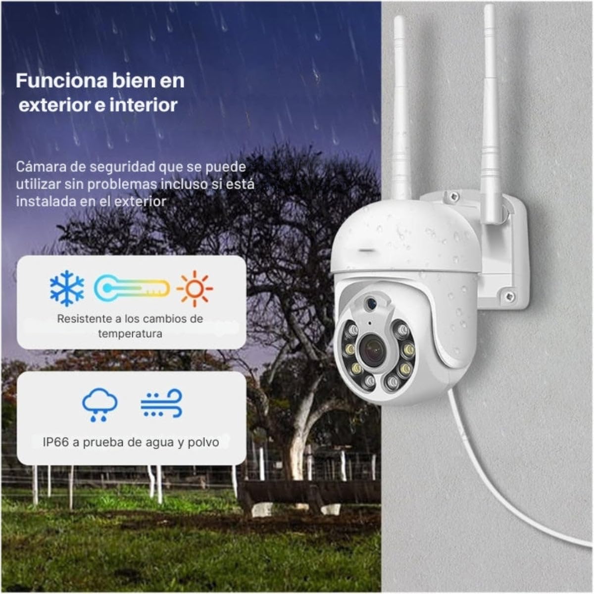 Kit de Monitoreo Inteligente JT-8276 x8 Sin Pantalla 1.2MP con Detección Humana, Conexión Dual X 4, Almacenamiento en la Nube y Visualización Remota