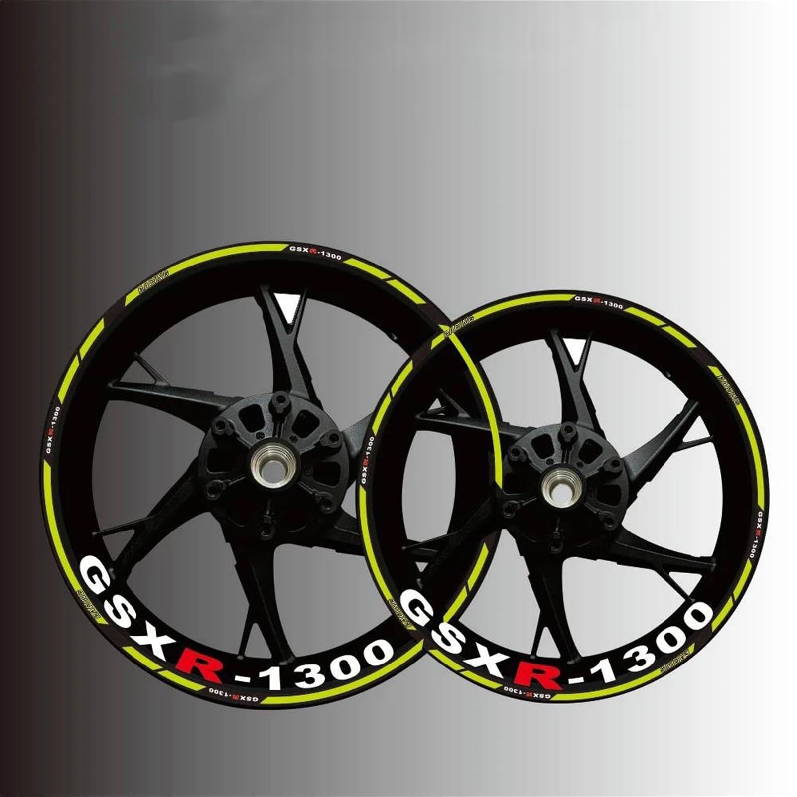 Decorative Stickers for Suzuki Gsx-r1300 for Hayabusa GsxR1300r Motorcycle Wheel Hub Stickers Tire Rims and Rim Modification Reflective(Beige)