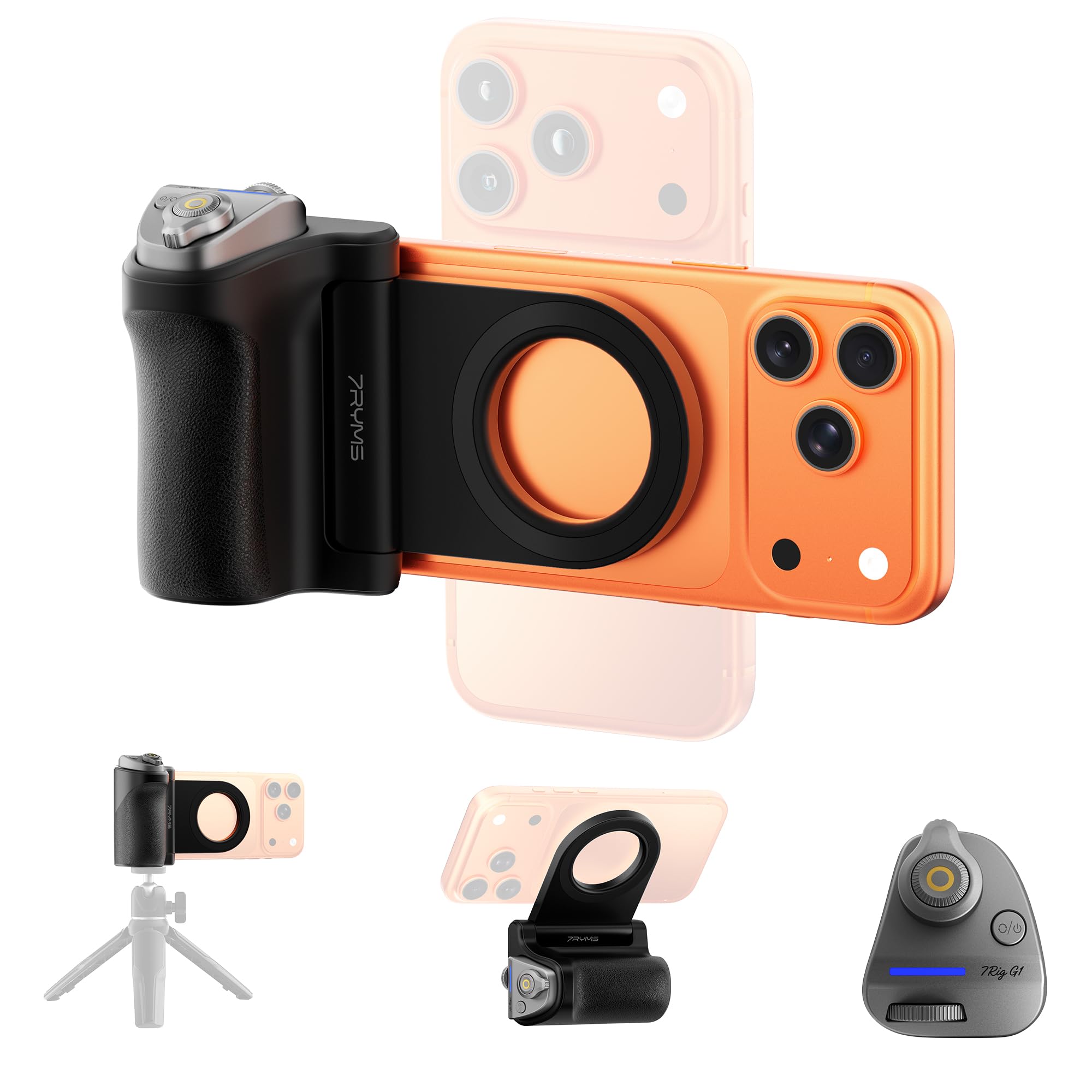 Amazon | 7RYMS 7Rig G1 スマホグリップ マグネット リモコン付き 両面