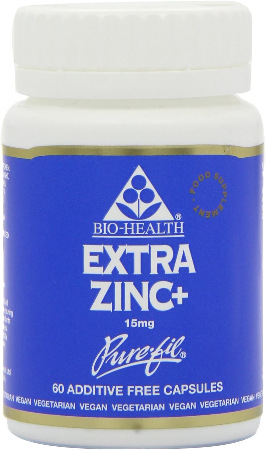 Extra Zinc Food Supplement with Vitamin B6, Magnesium and Copper Supports Normal Function of The Immune System Suitable for Vegetarians and Vegans, 60 Capsules